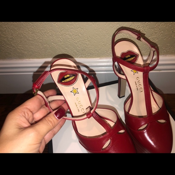 COPY - Gucci Malaga style in hibiscus red - Picture 3 of 16